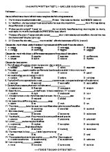 Bộ đề kiểm tra 15 phút số 2 môn Tiếng Anh Lớp 10 - Năm học 2019-2020